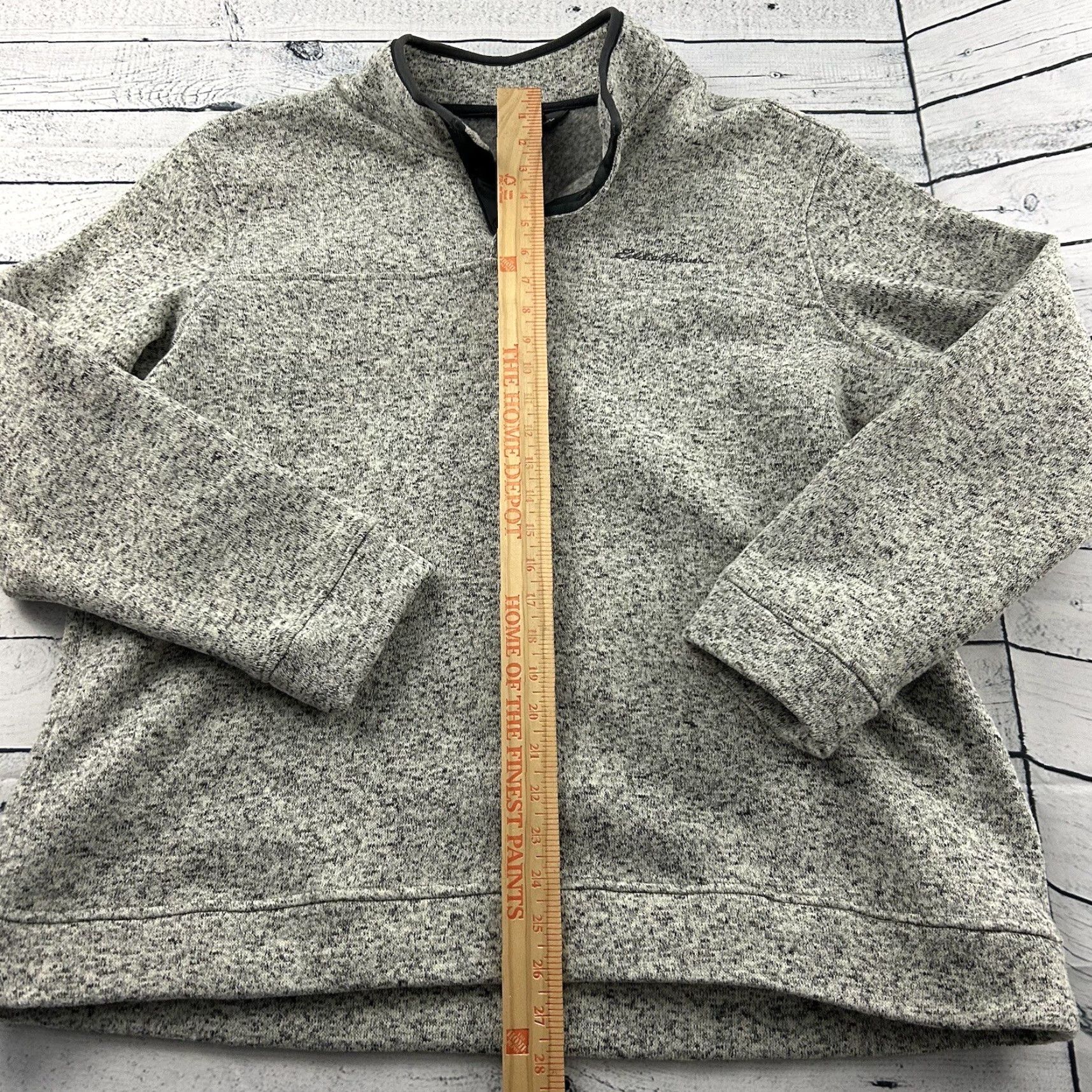 Eddie Bauer Eddie Bauer Fleece Jacket Pullover Knit Fleece Synchilla Mens XXL Gray Size US XXL / EU 58 / 5 - 4 Thumbnail