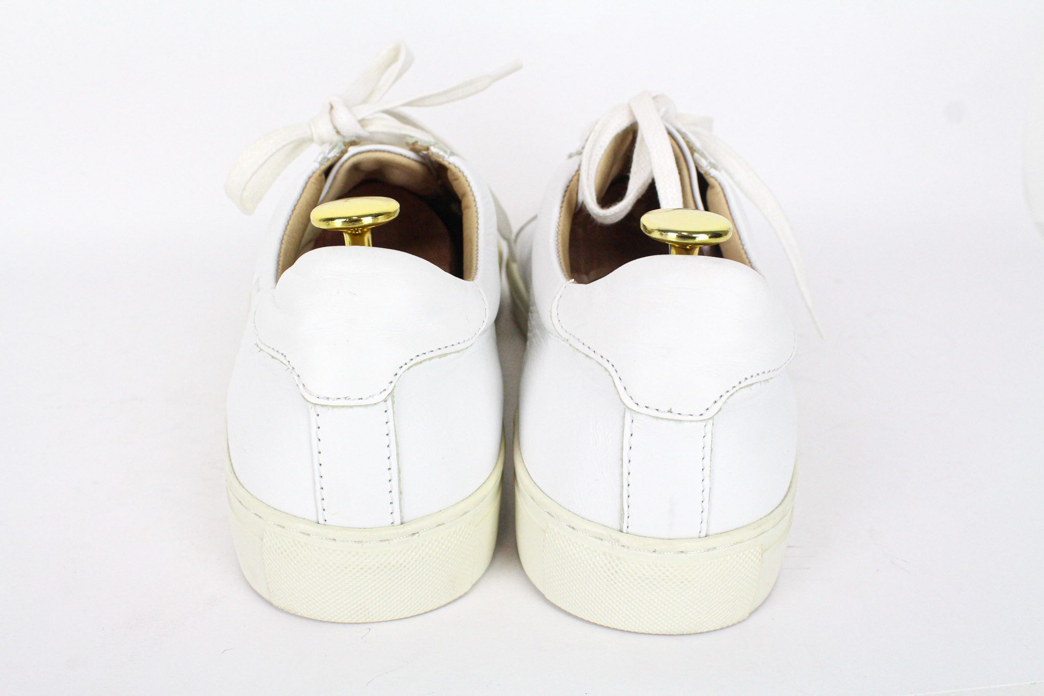Suitsupply EU44 White Leather Laced Low-Top 72587 Size US 11 / EU 44 - 3 Thumbnail