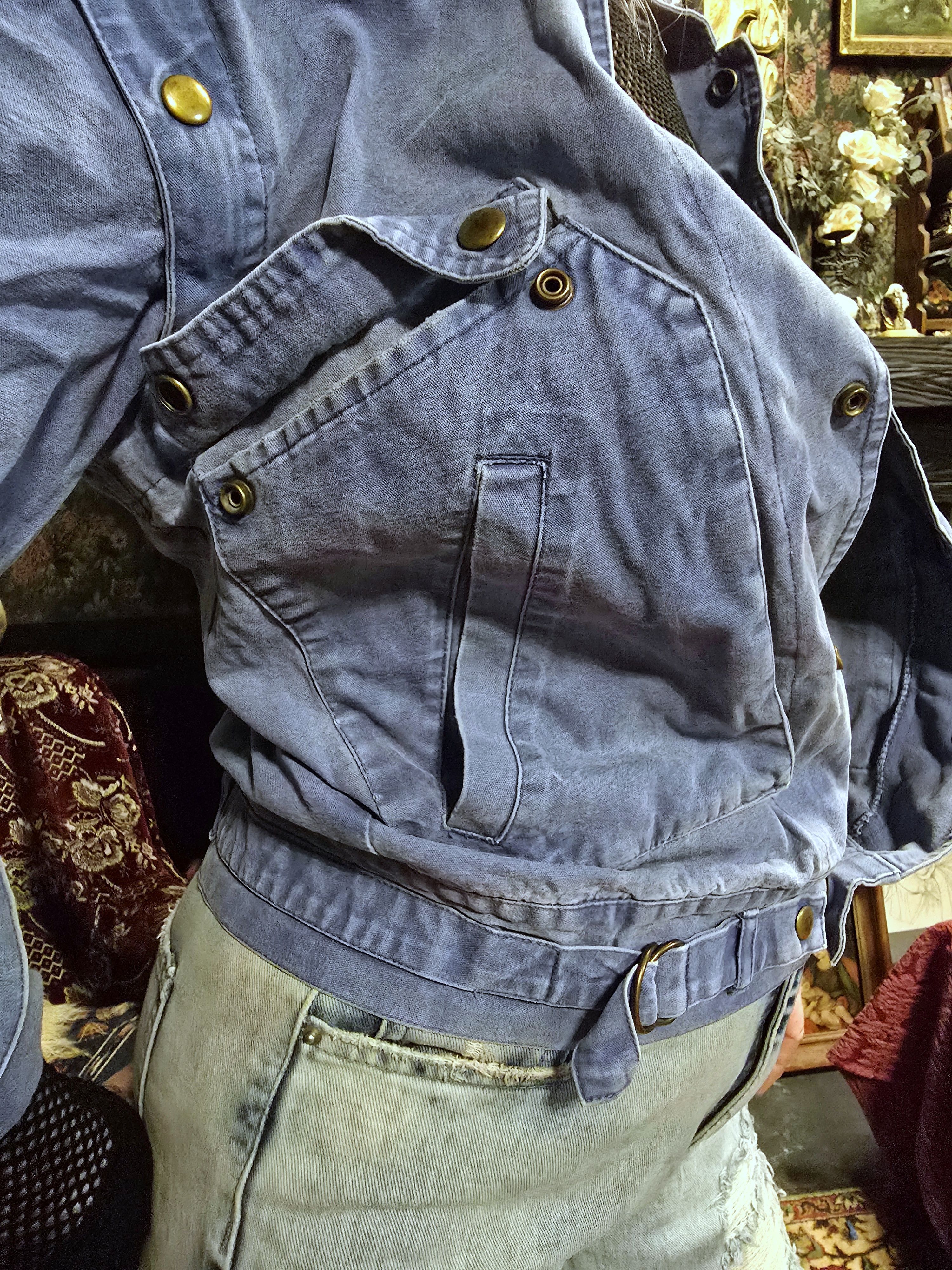 Vintage Vintage denim jacket vest transformer 3 suisses Size M / US 6-8 / IT 42-44 - 4 Thumbnail