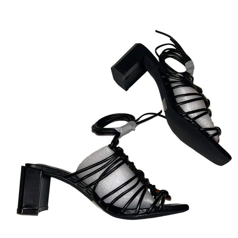 Lulus Lulus l NWT Finu Lace Up Heeled Sandals Size 7.5 Size US 7.5 / IT 37.5 - 6 Thumbnail