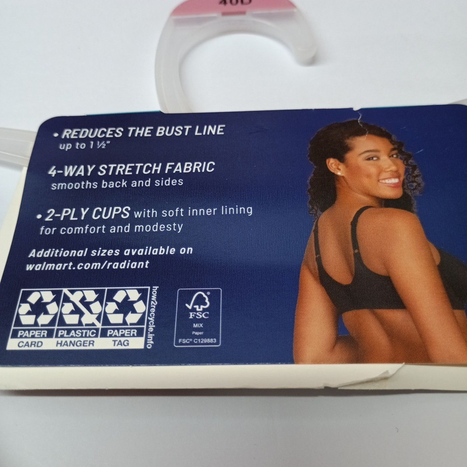 Other Vanity Fair Beige Minimizer Underwire Bra Size 40D Smooth Size ONE SIZE - 5 Thumbnail