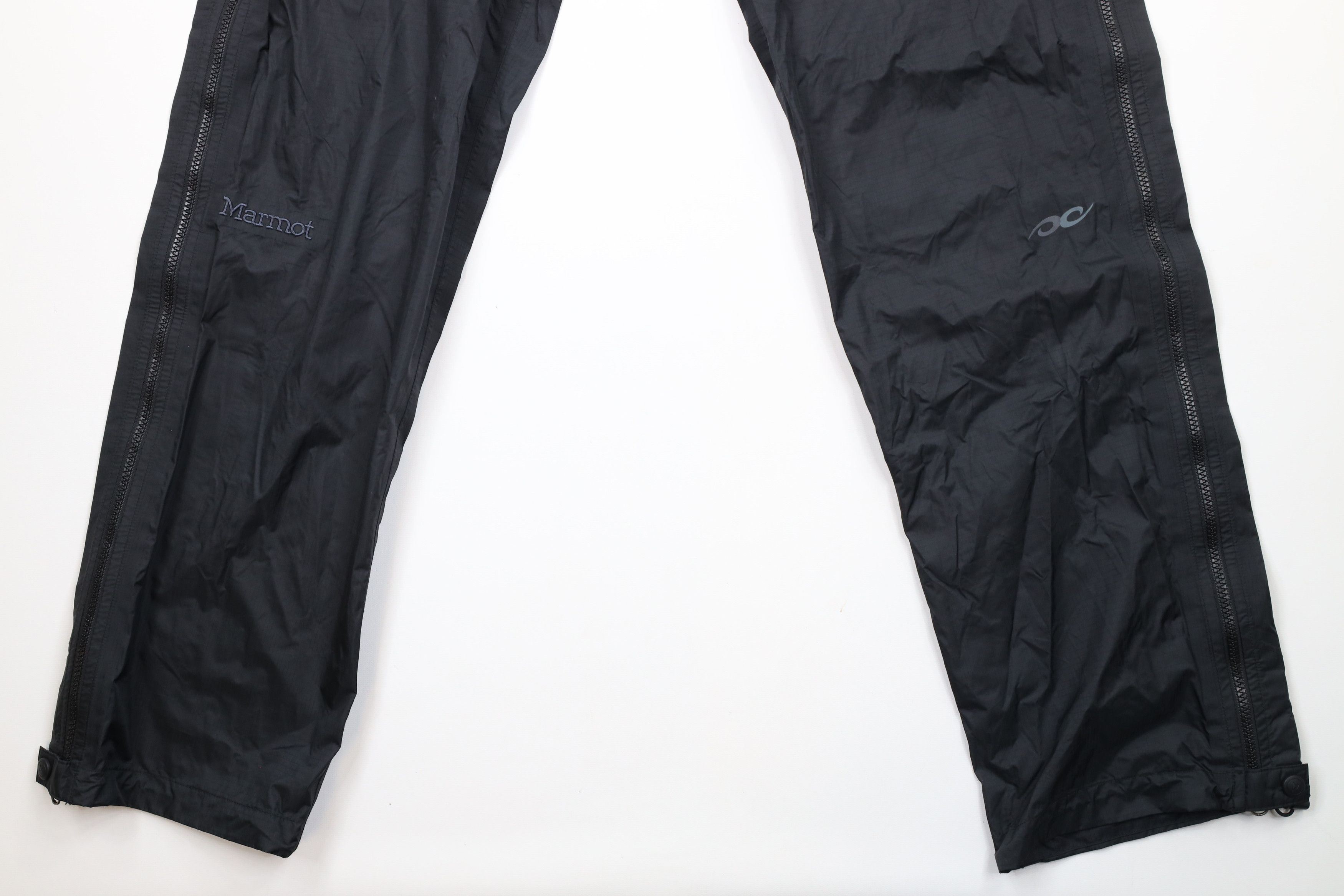 Marmot × Vintage Marmot Ripstop Waterproof Hiking Outdoor Rain Pants Black Size 28" / US 6 / IT 42 - 4 Thumbnail