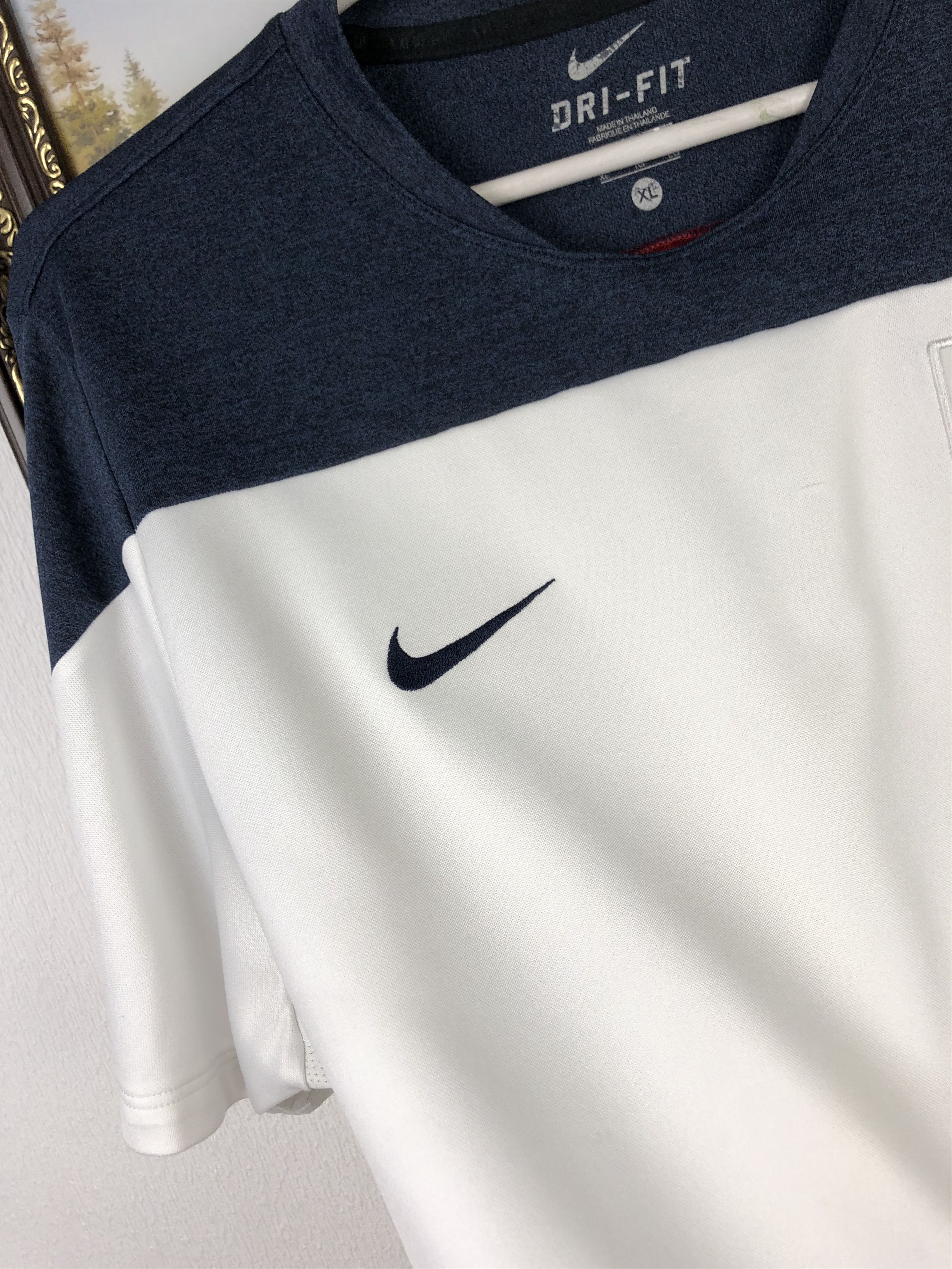 Nike France 2015 Nike Training Shirt Soccer White Jersey Tee Size US XL / EU 56 / 4 - 3 Thumbnail