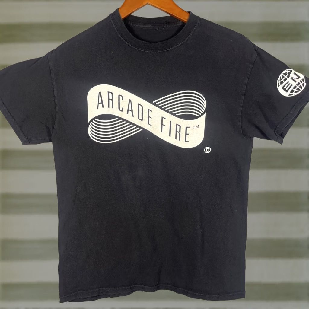 Vintage Arcade Fire Shirt Sz S Black Short Sleeve T-Shirt Men Music Rock 2017 Tour Band Infinite Content Vintage? Size US S / EU 44-46 / 1 - 1 Thumbnail