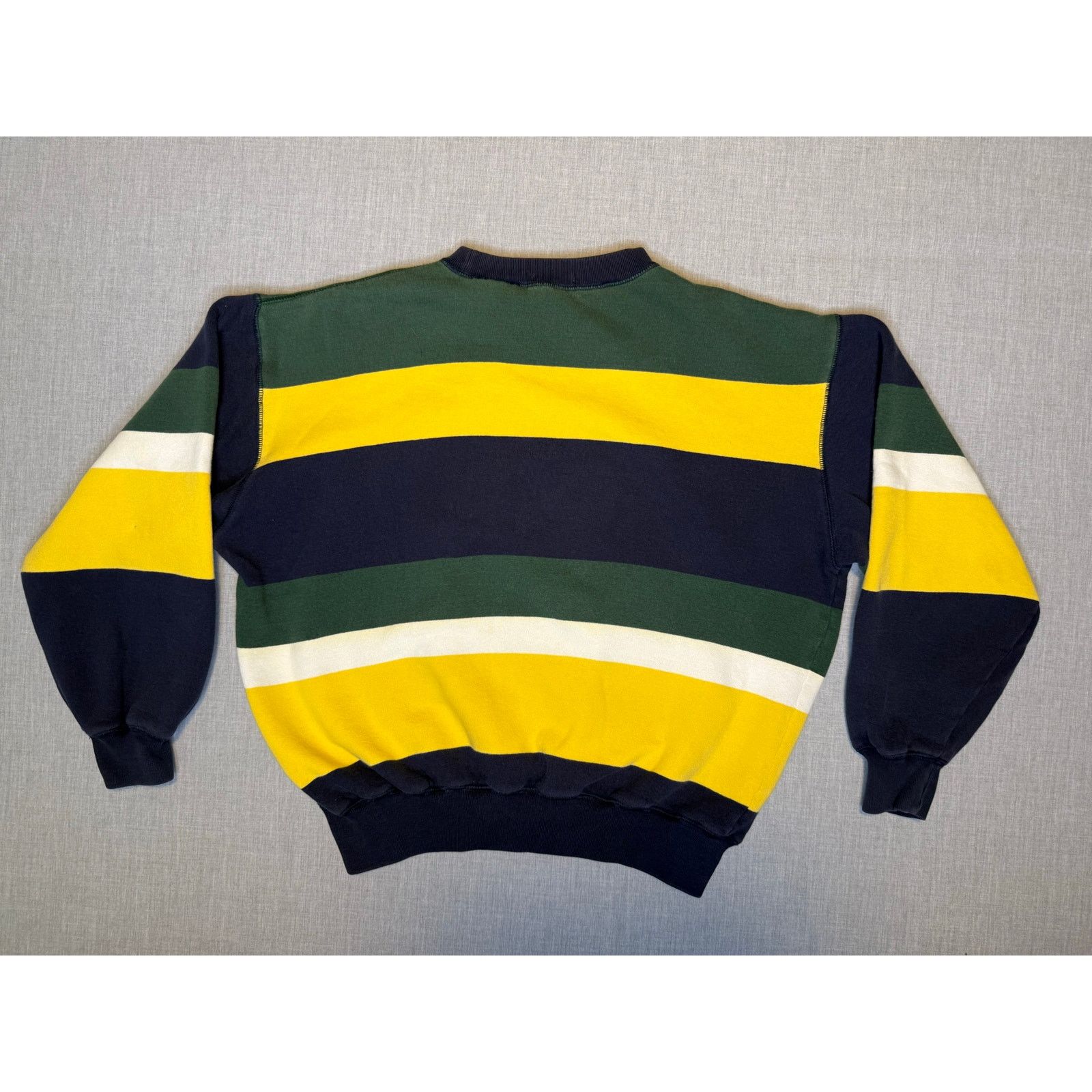 Nautica × Vintage Vintage 90s Nautica Striped Crewneck Sweatshirt Medium Size US M / EU 48-50 / 2 - 2 Thumbnail