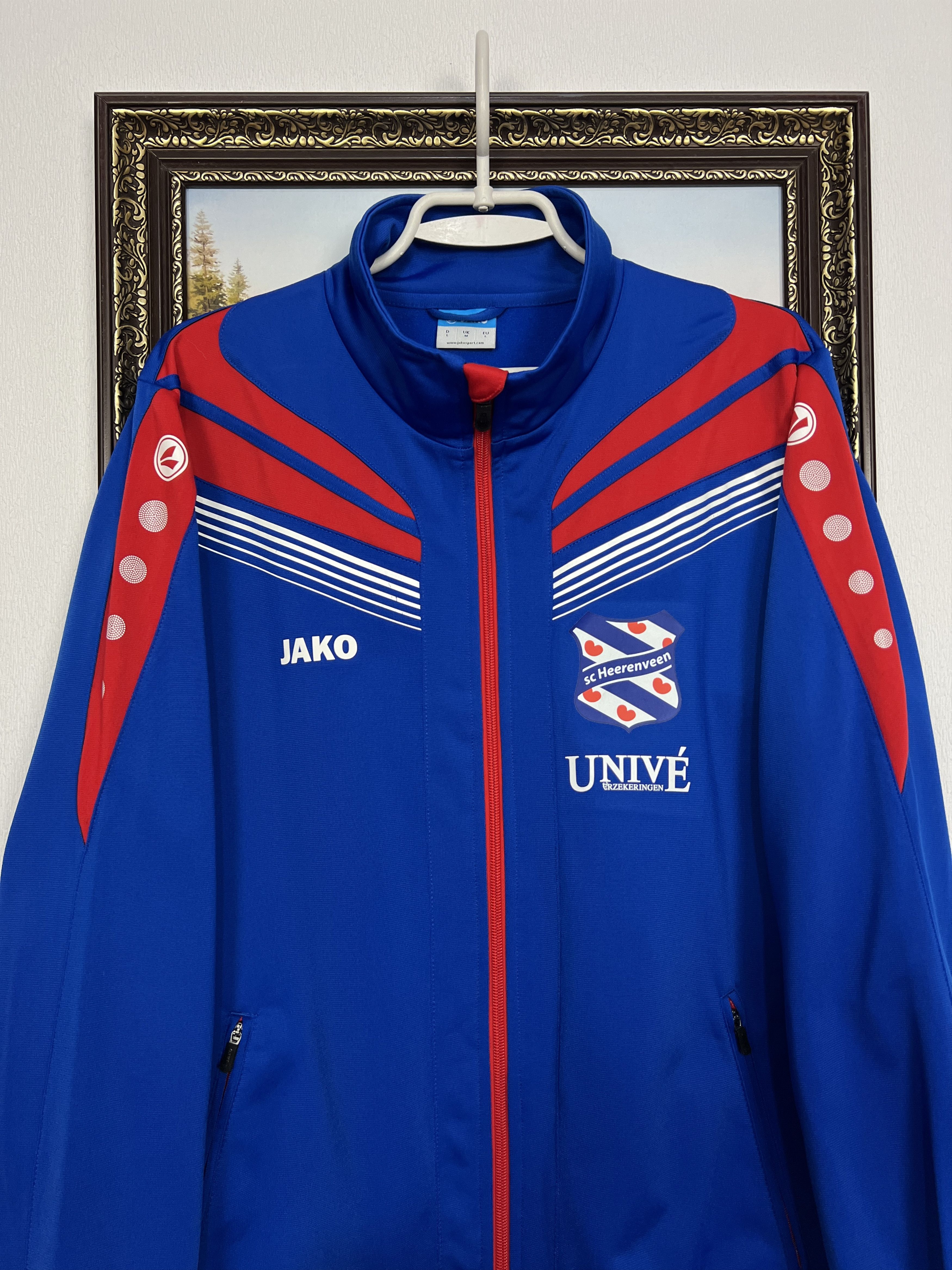 Vintage Jako SC Heerenveen Football Jacket Soccer Track Top Zip Rare Size US M / EU 48-50 / 2 - 2 Thumbnail