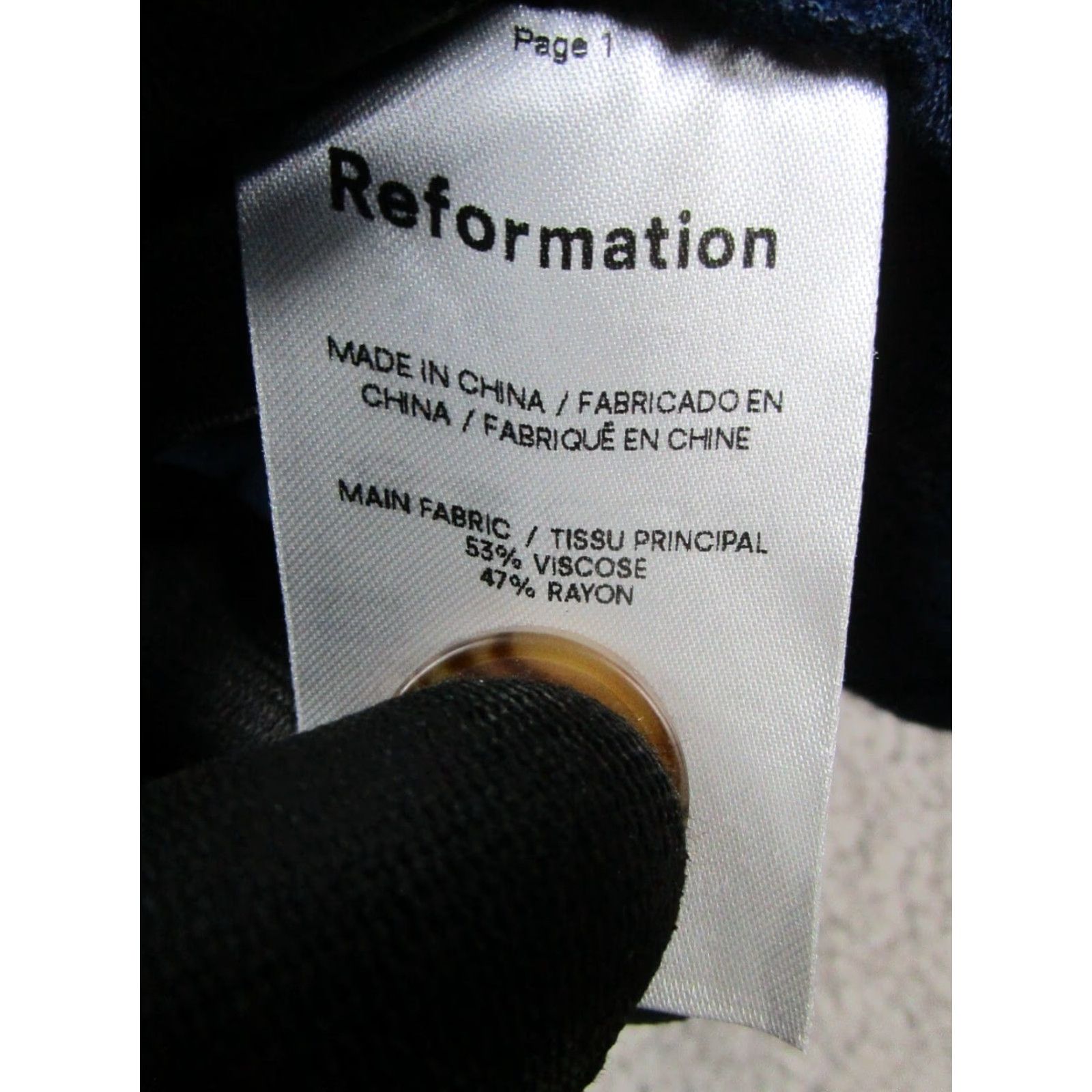 Reformation Reformation Shirt Dress Womens 2 Blue Size XS / US 0-2 / IT 36-38 - 4 Thumbnail
