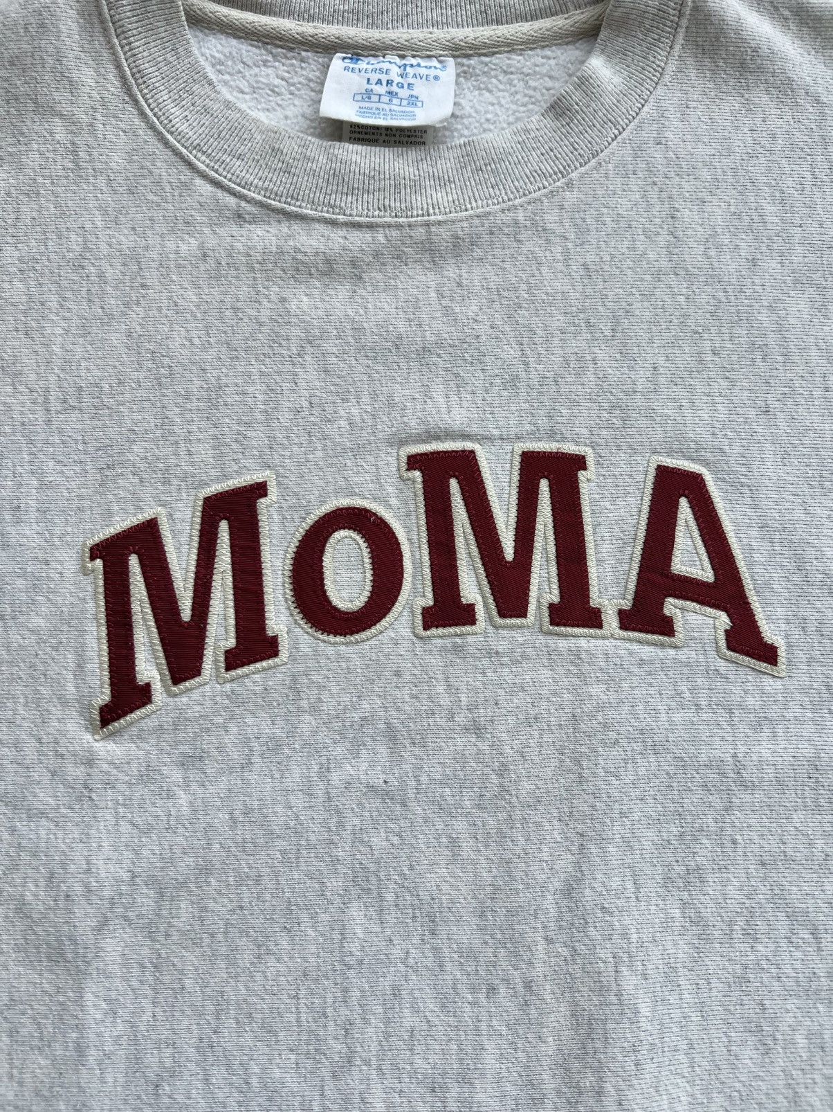 Champion × MoMA Champion x MoMA Grey Crewneck Large Size US L / EU 52-54 / 3 - 5 Thumbnail