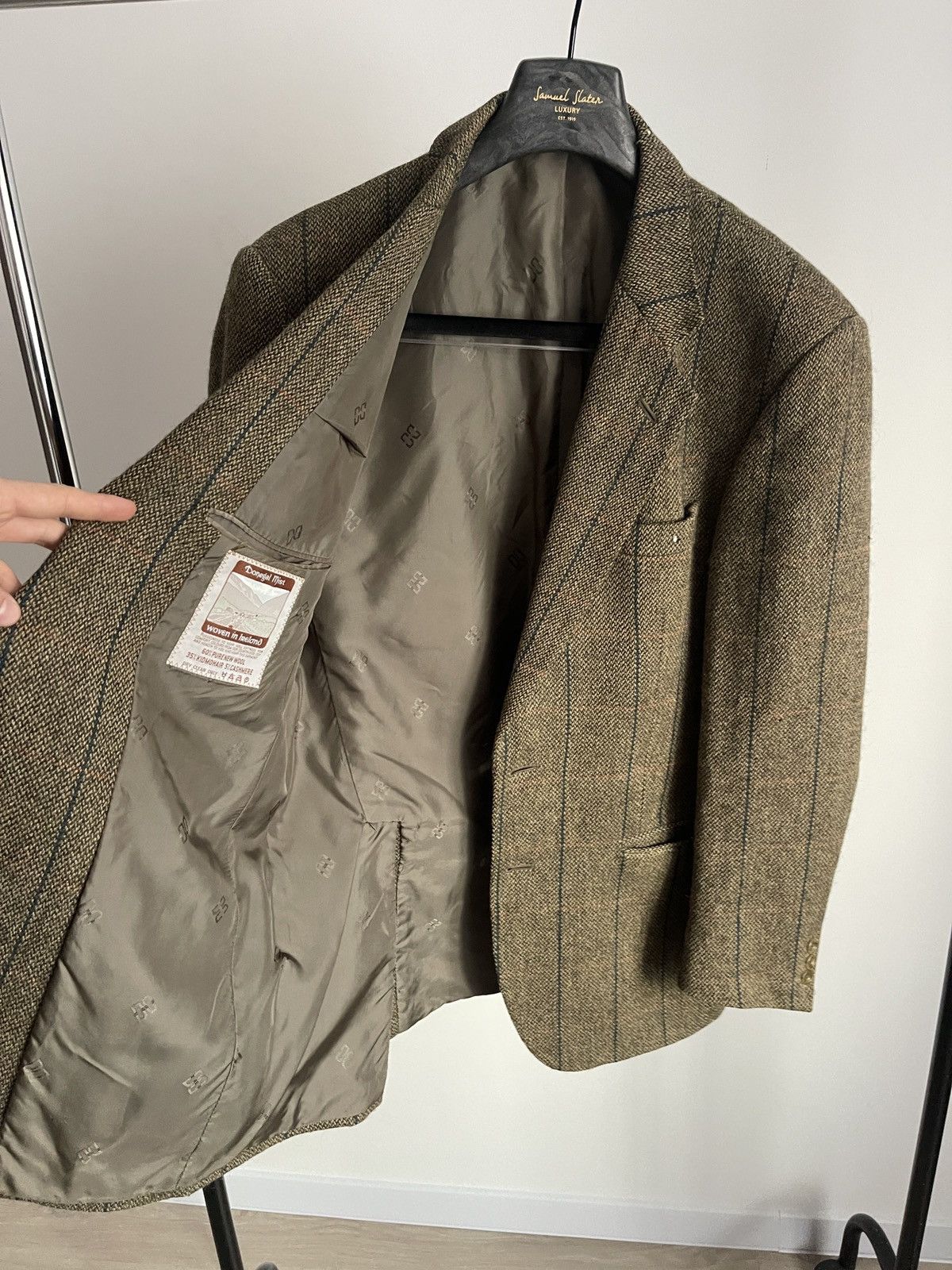 Vintage 🔥Vintage DAKS tweed blazer RARE sport coat classic jacket Size 42R - 5 Thumbnail