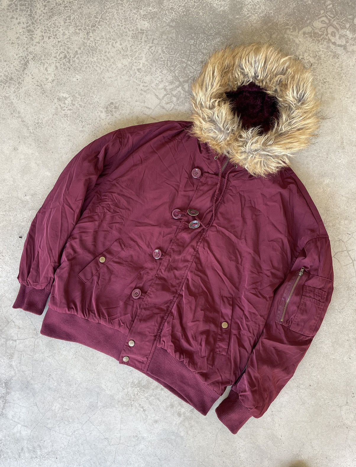Japanese Fur Hood Ifsixwasnine Lgb Styled Bomber Hoodie