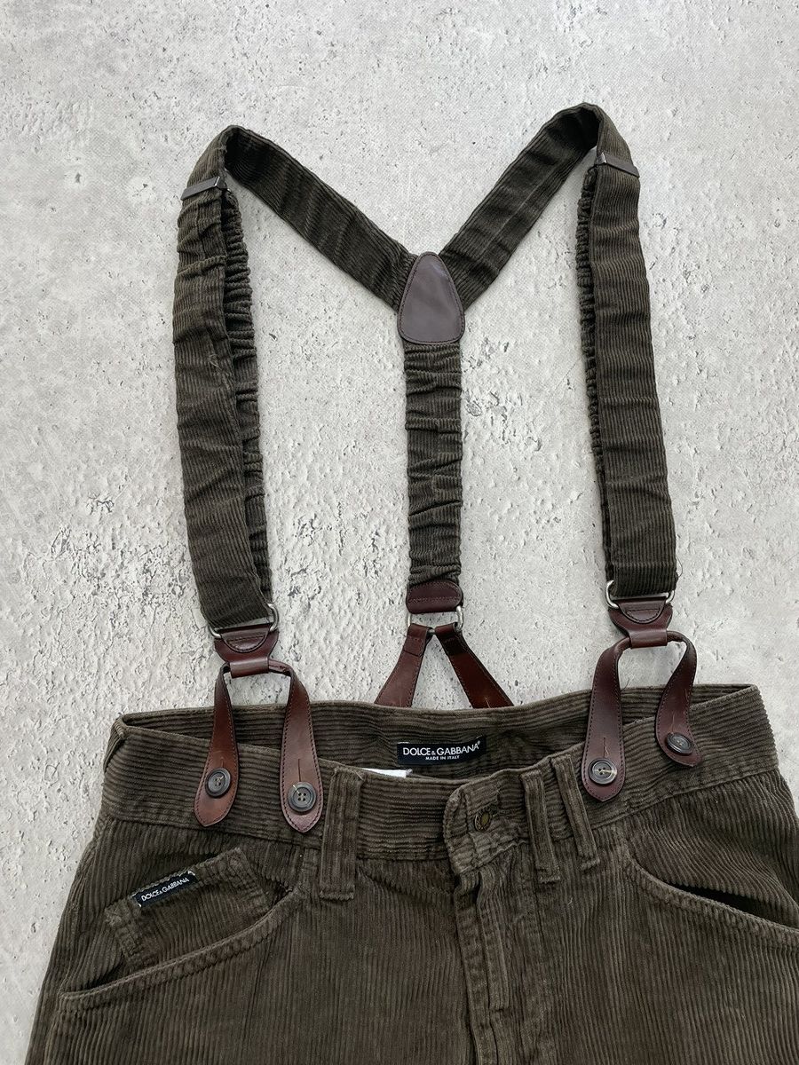 Dolce & Gabbana Dolce Gabbana corduroy velvet retro hype pants FW 2005 Size US 32 / EU 48 - 4 Thumbnail
