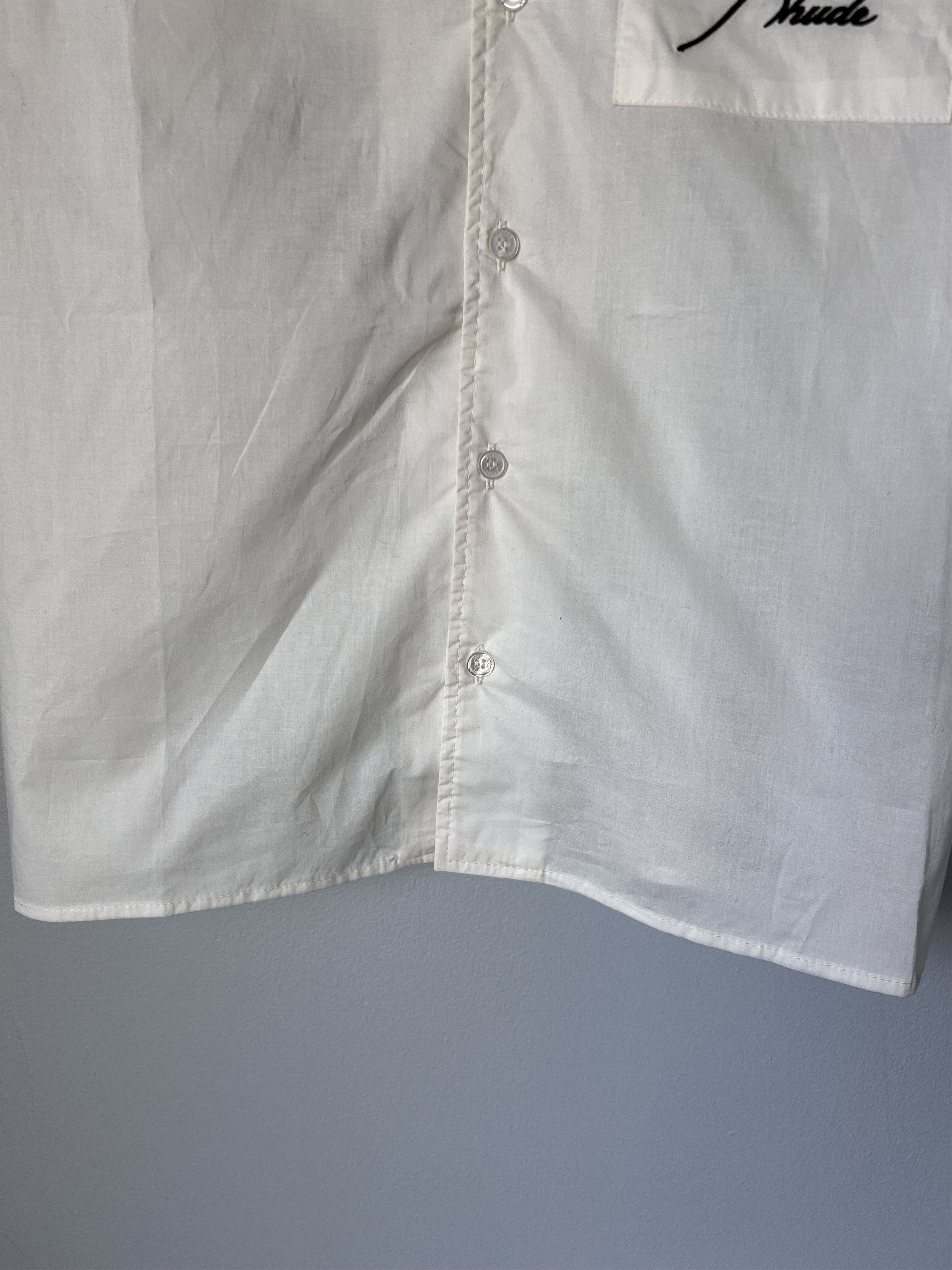 Rhude Rhude Raglan Poplin Button Up Shirt in Maroon Size US S / EU 44-46 / 1 - 3 Thumbnail