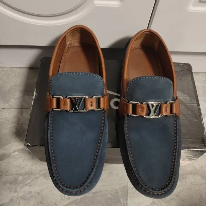 Louis Vuitton Louis Vuitton Blue Casual Slip-On Shoes for Men -2508 Size US 8.5 / EU 41-42 - 2 Thumbnail