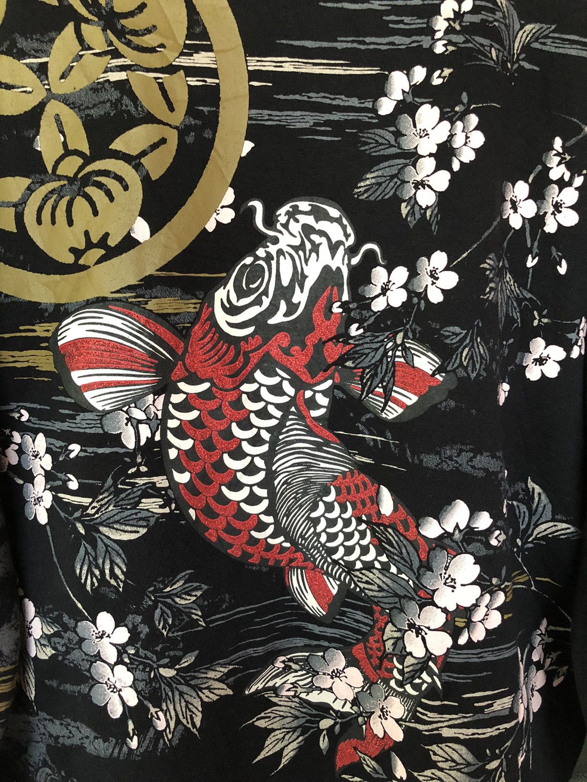 Karakuri Tamashii Vintage Sukajan Koi Fish Zipper Sweatshirt Size US M / EU 48-50 / 2 - 13 Thumbnail