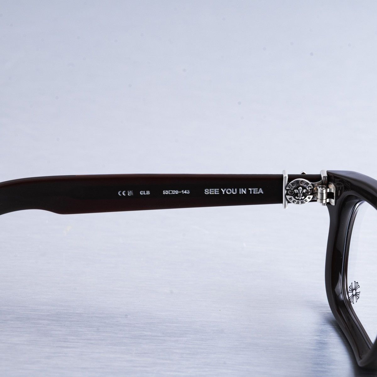 Chrome Hearts CHROME HEARTS SEE YOU IN TEA CLASSIC BROWN GLASSES Size ONE SIZE - 6 Thumbnail