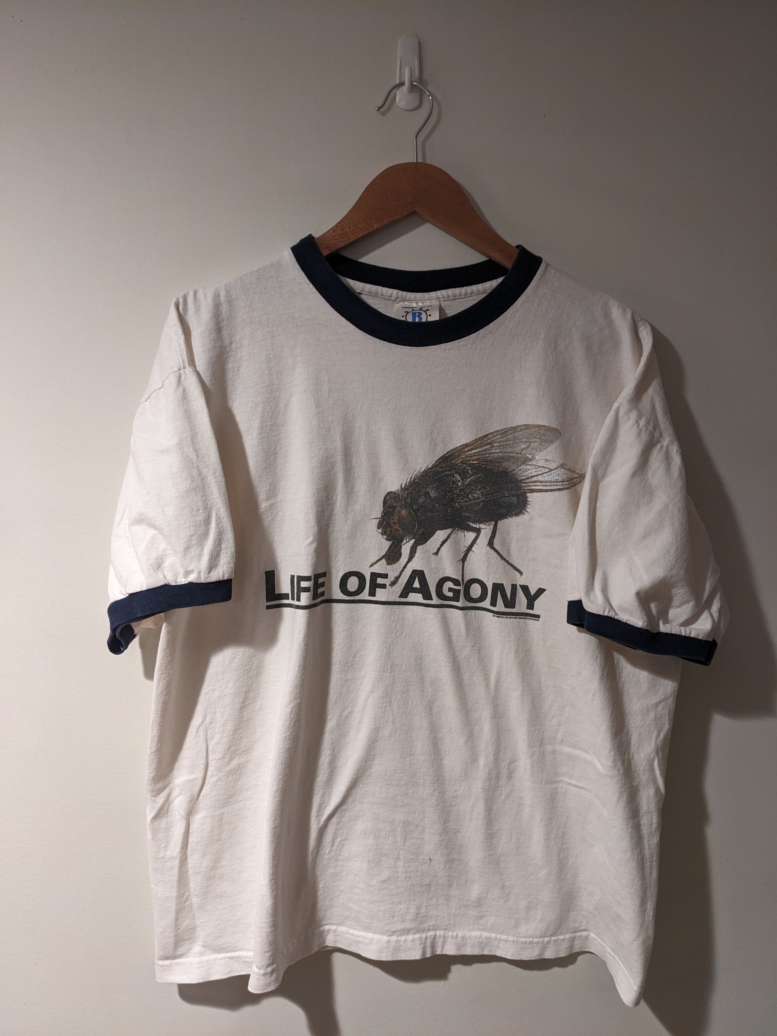 Band Tees × Vintage Vintage 1996 Life of Agony Lost at 22 White X-Large T-Shirt Size US XL / EU 56 / 4 - 1 Thumbnail