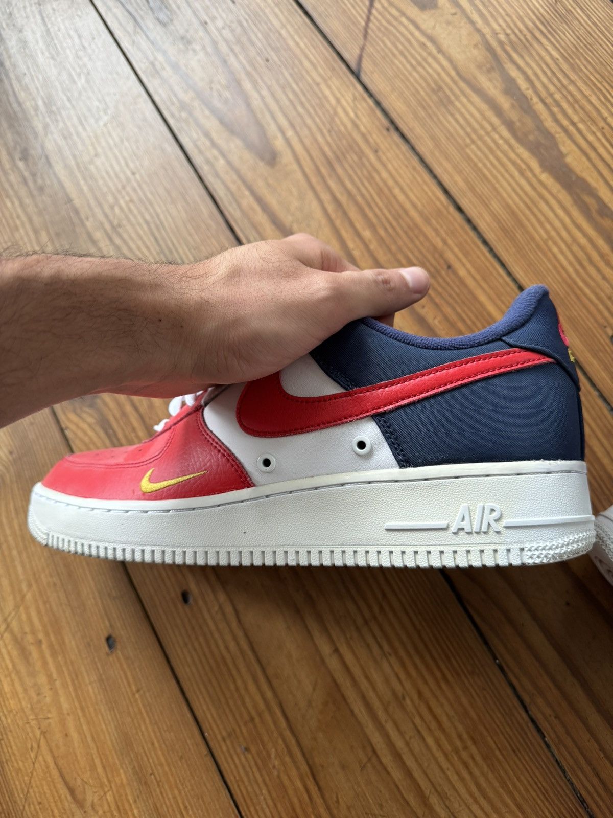 Nike Nike Air Force 1 Mini Swoosh July 4th Independence Day 2017 Size US 10 / EU 43 - 5 Thumbnail