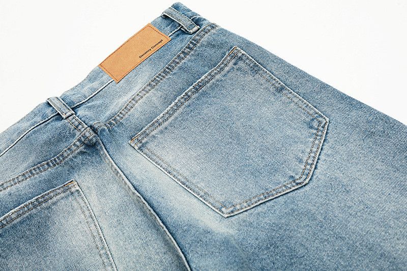 Vintage American retro street straight loose washed flared jeans Size US 32 / EU 48 - 4 Thumbnail