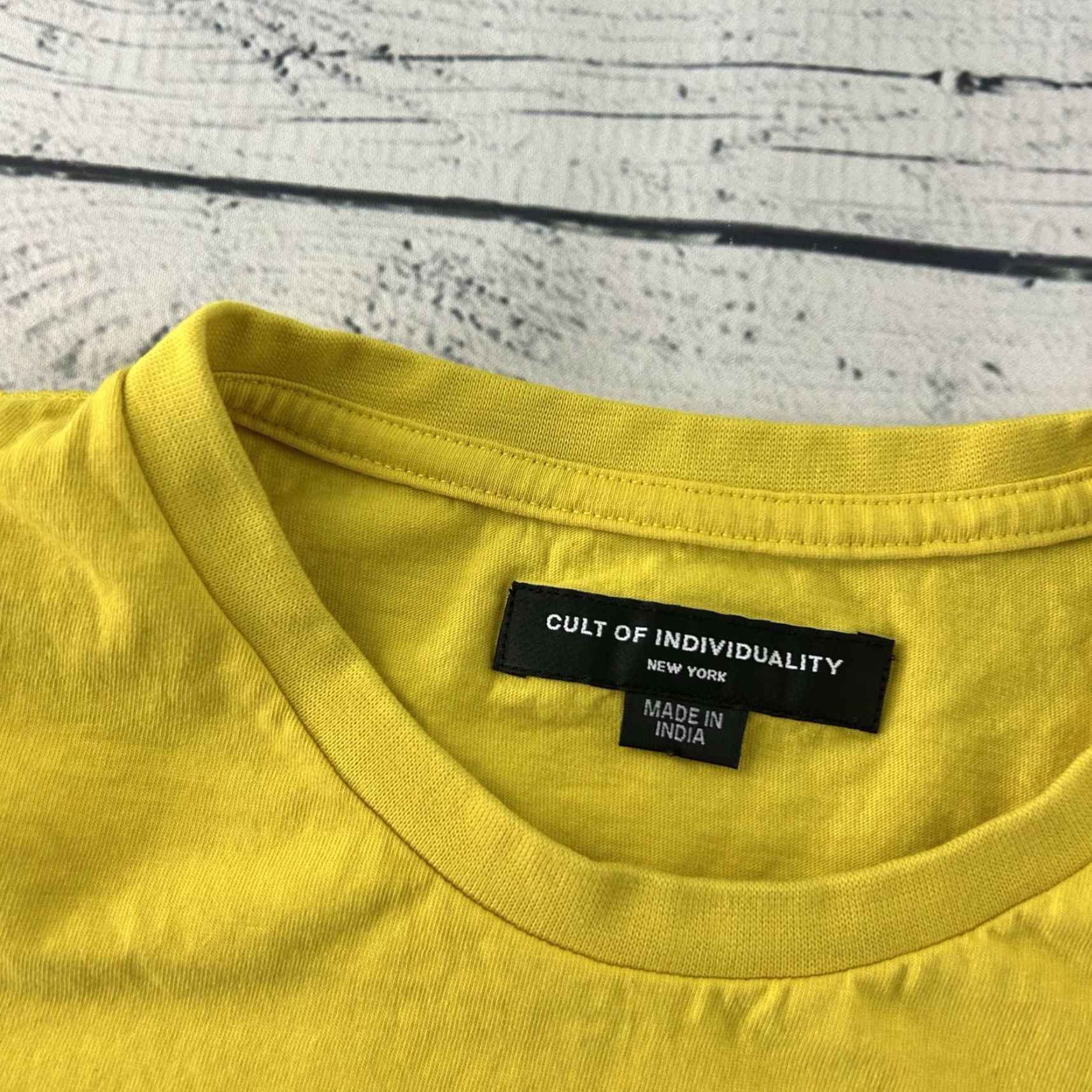 Cult Of Individuality Cult Of Individuality Short Sleeve T Shirt Men S Yellow Size US S / EU 44-46 / 1 - 2 Thumbnail