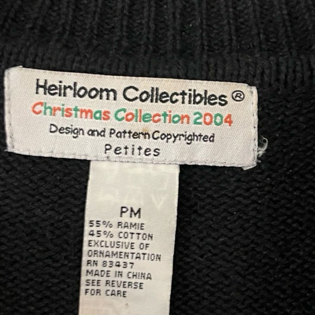 Vintage Y2K Heirloom Holiday Cardigan Sweater M Sequins Embroidered Size M / US 6-8 / IT 42-44 - 4 Thumbnail
