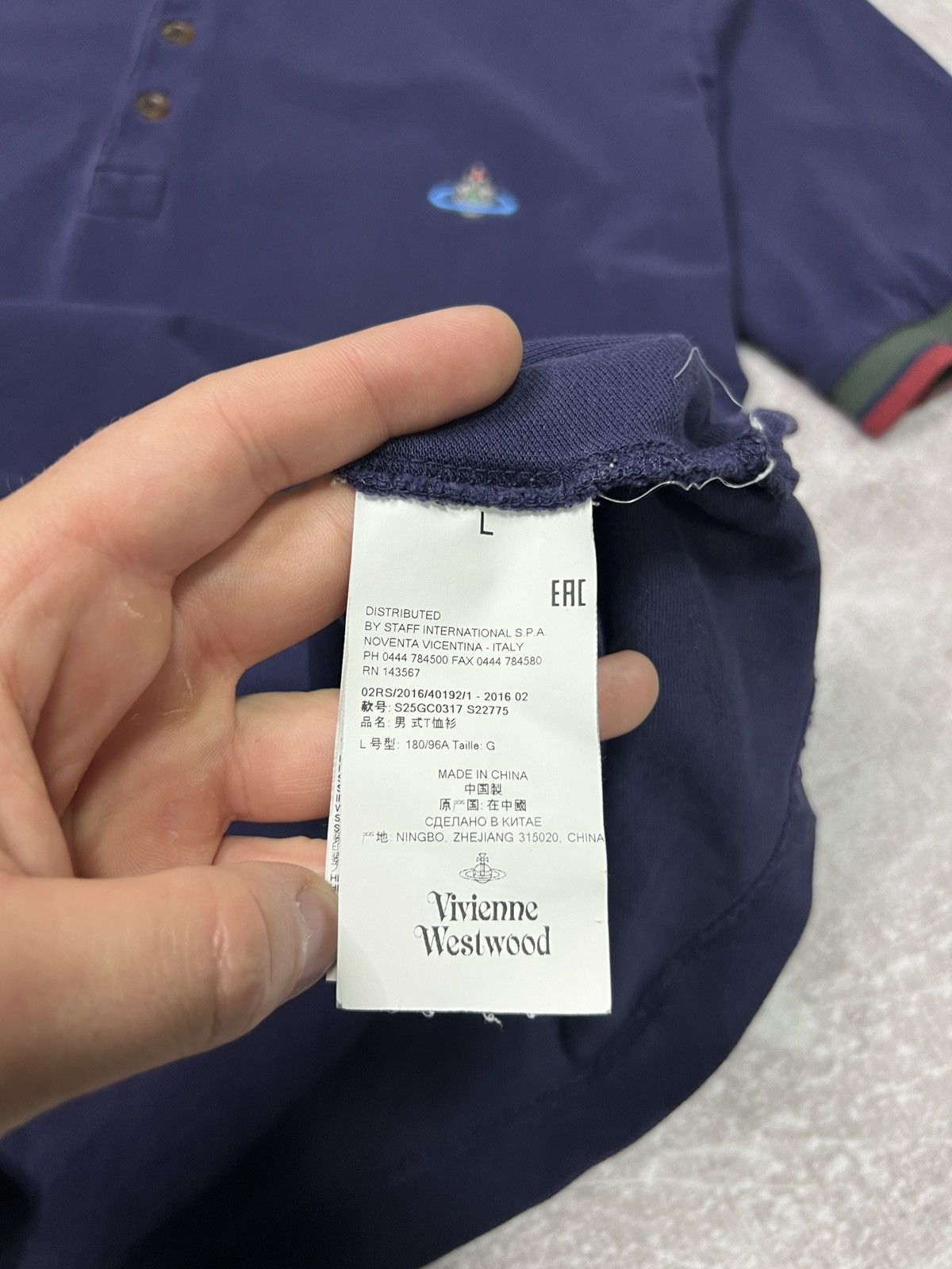 Vivienne Westwood Vivienne Westwood T-Shirt Polo Mini Logo Size US L / EU 52-54 / 3 - 7 Thumbnail