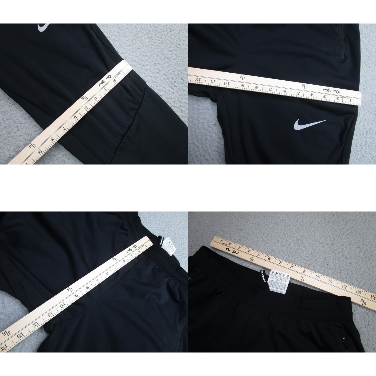 Nike Nike Shield Pants Mens Small Black Storm-FIT Running Track Joggers Thermal lined Size US 29 - 8 Thumbnail