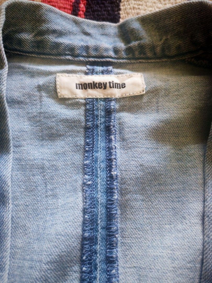 monkey time Monkey Time Denim Kimono Jacket by United Arrows Japan Size US S / EU 44-46 / 1 - 7 Thumbnail