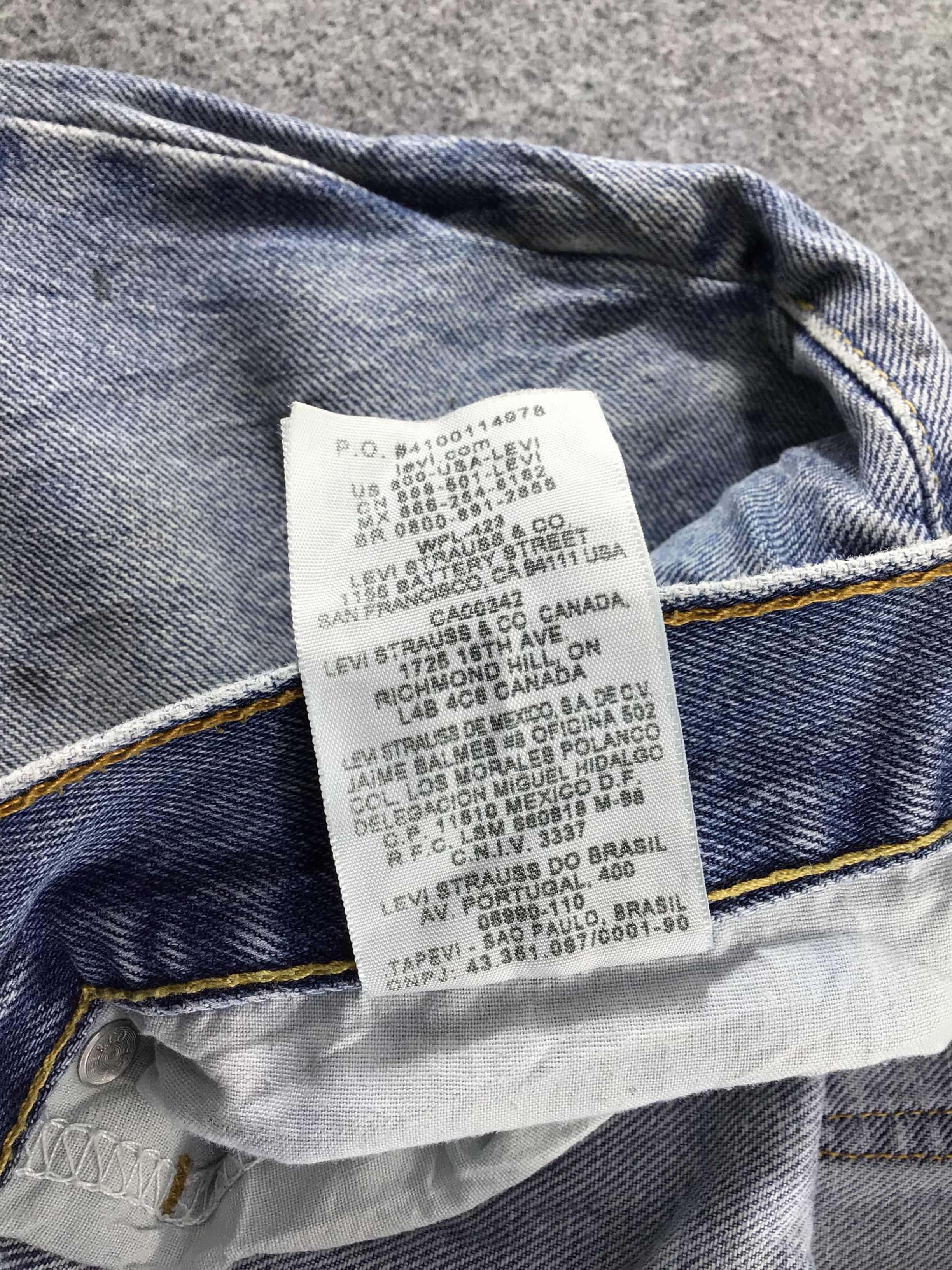 Levi's Vintage Levis 505 Jeans Dirty Blue Wash -J577 Size US 34 / EU 50 - 12 Thumbnail