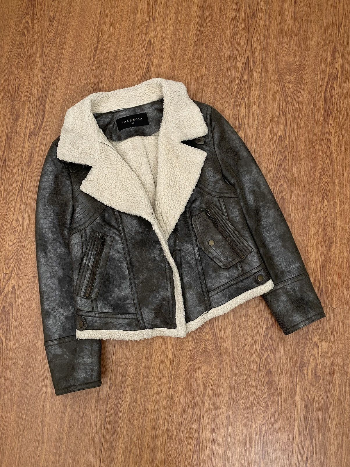 If Six Was Nine × Japanese Brand × Le Grande Bleu (L.G.B.) Valencia texture leather jacket Size US M / EU 48-50 / 2 - 1 Thumbnail