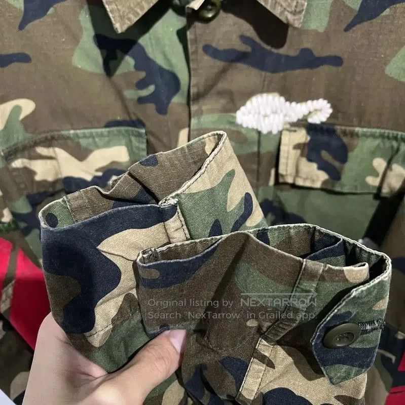 Off-White Off-White Green Camouflage Long Sleeve Shirt . Size US S / EU 44-46 / 1 - 4 Thumbnail