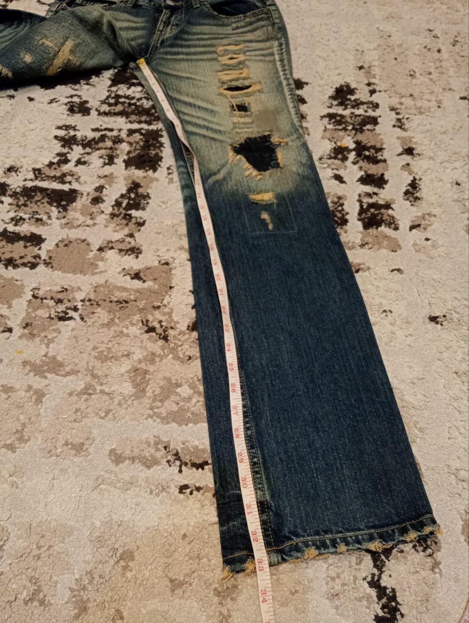 JACKROSE Vintage Jackrose Japan Distressed Look Jeans - Size 33 Size US 33 - 11 Thumbnail