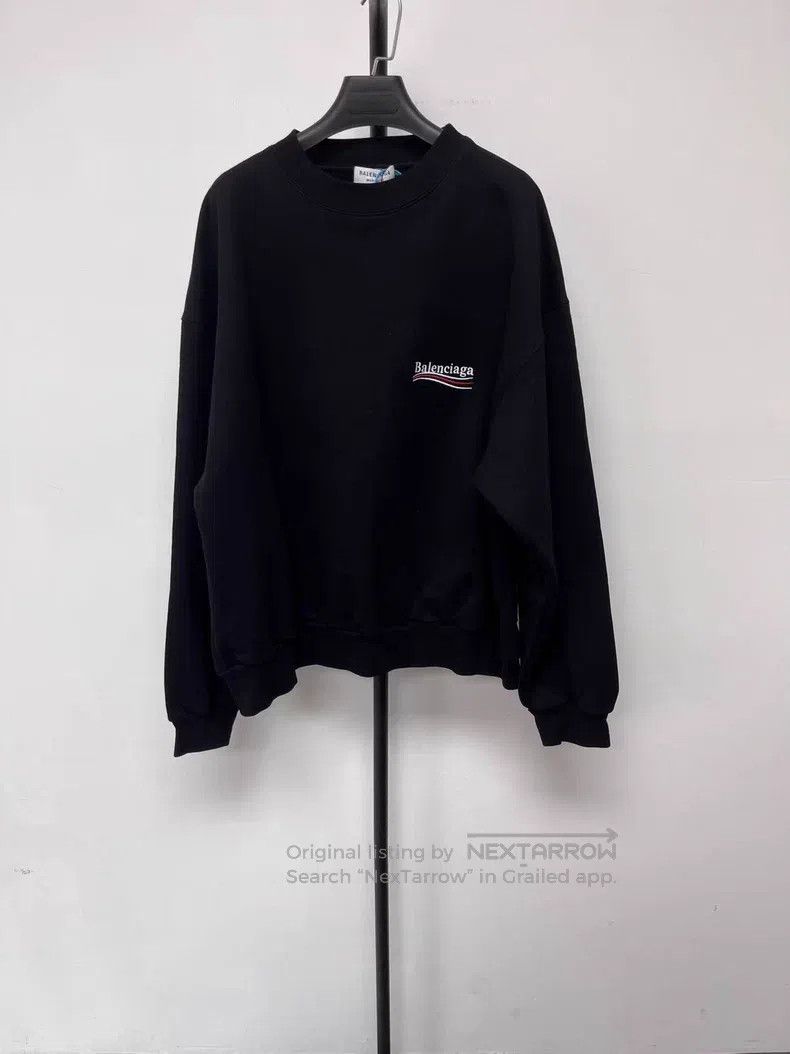 Balenciaga Balenciaga Logo Embroidered Round Neck Full Zip Hooded Swe Size L / US 10 / IT 46 - 1 Thumbnail