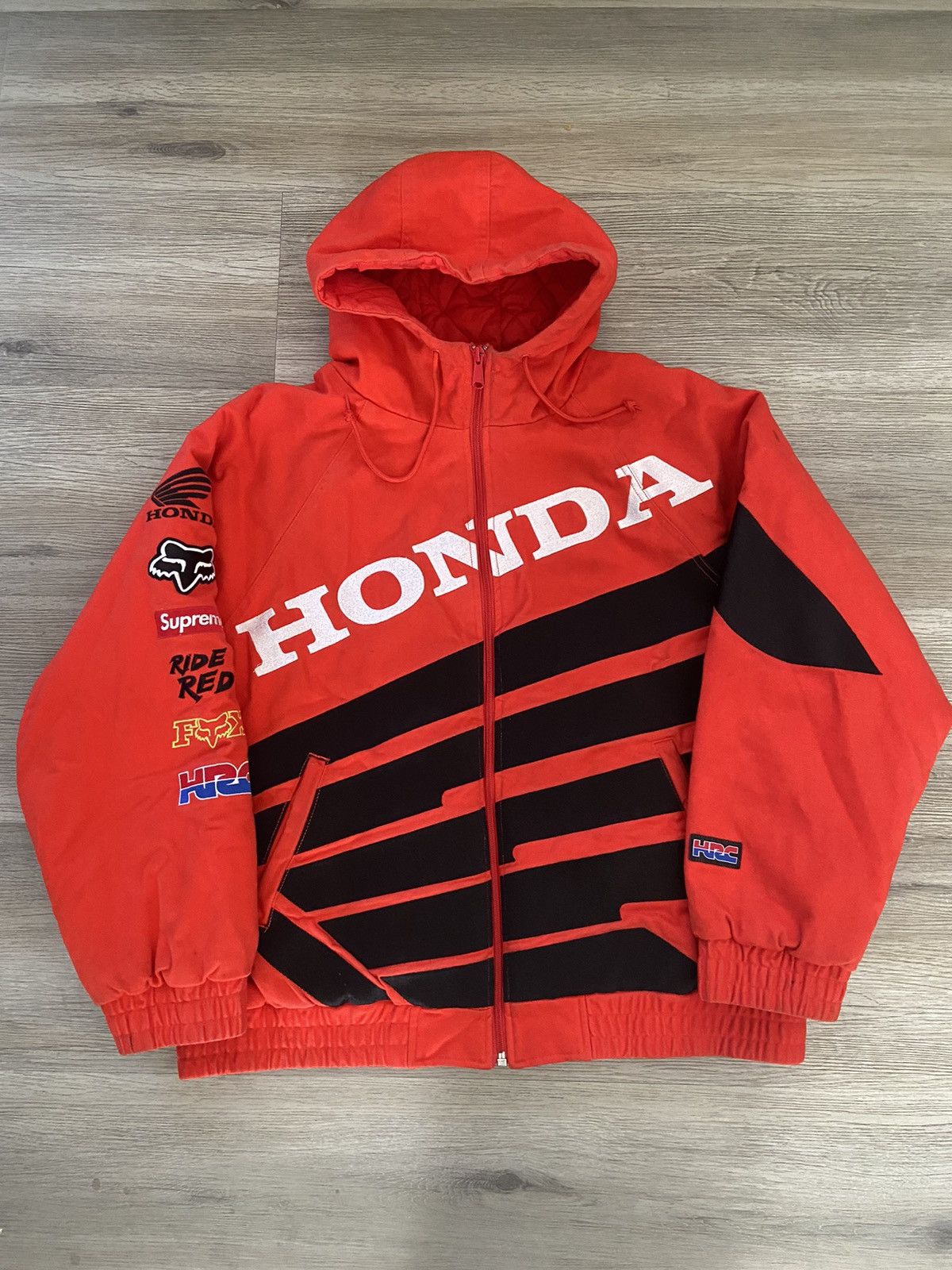 Supreme Fox Racing Zip Up Jacket Supreme X Honda X Fox Racing