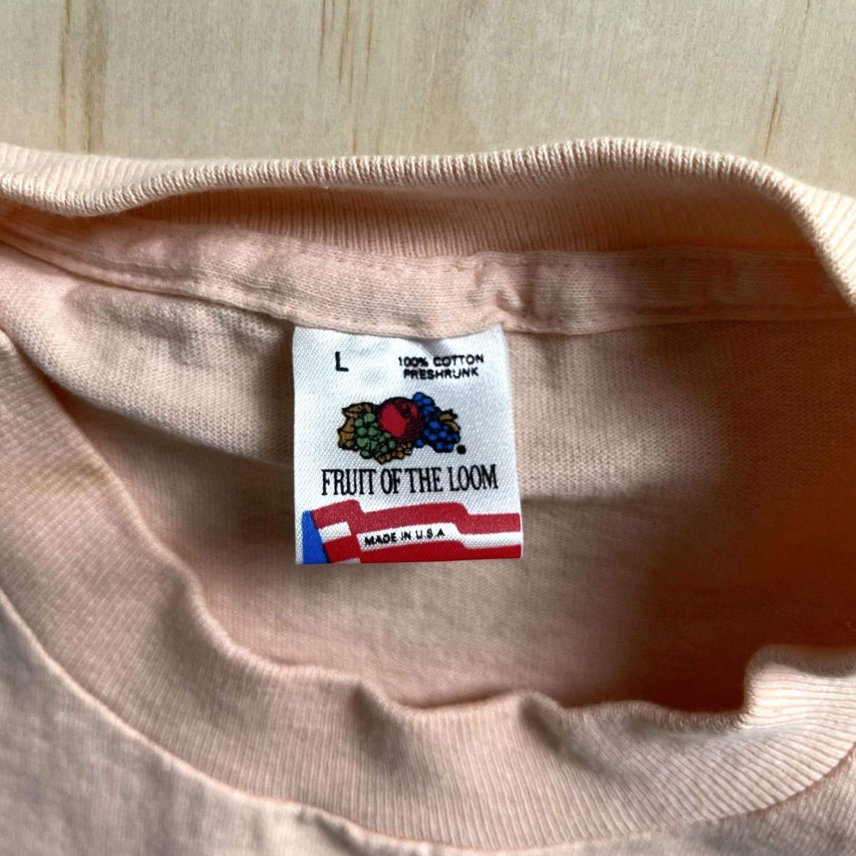 Fruit Of The Loom VINTAGE Fruit of the Loom Shirt Mens Large Pink Tee Sandbridge Beach Virginia Graphic Print Short Sleeve Crew Neck USA Travel Beach Size US L / EU 52-54 / 3 - 4 Thumbnail