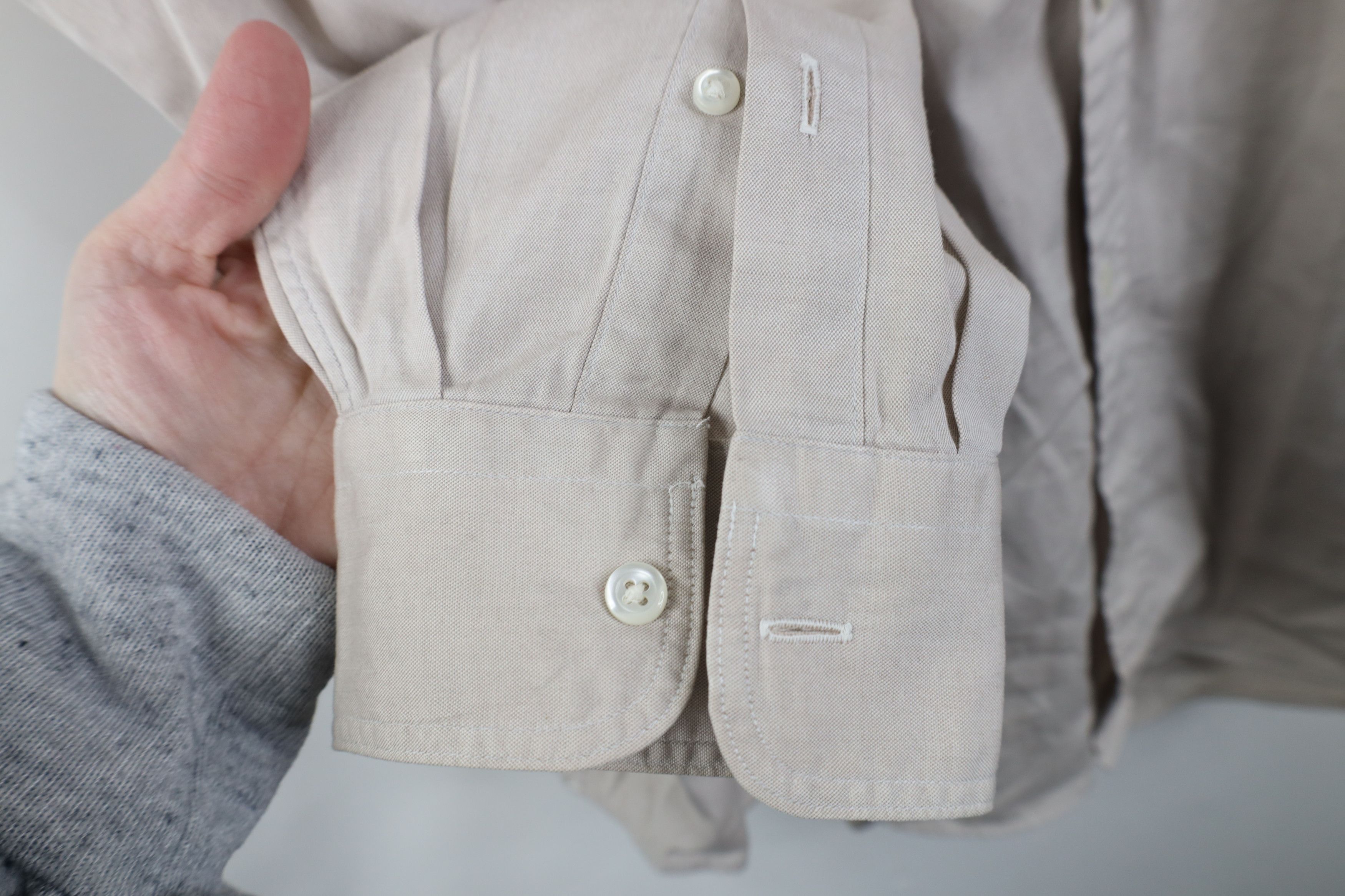 Lands' End Vintage 90s Lands End Oxford Collared Button Down Shirt Gray Size US M / EU 48-50 / 2 - 6 Thumbnail