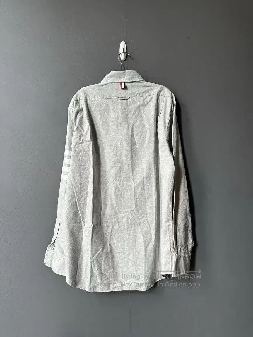 Thom Browne Thom Browne Gray Sleeve Tab Shirt. Size US XXL / EU 58 / 5 - 2 Thumbnail