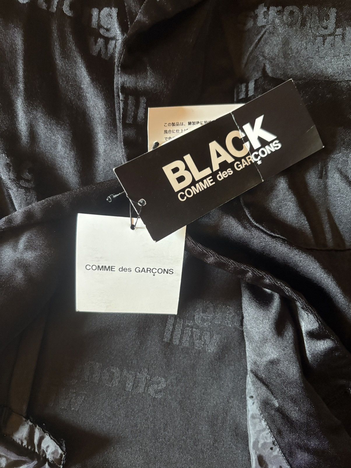 Comme des Garcons Black Comme des Garçons Blazer - Black “Strong Will” - S - New Size 38S - 6 Thumbnail