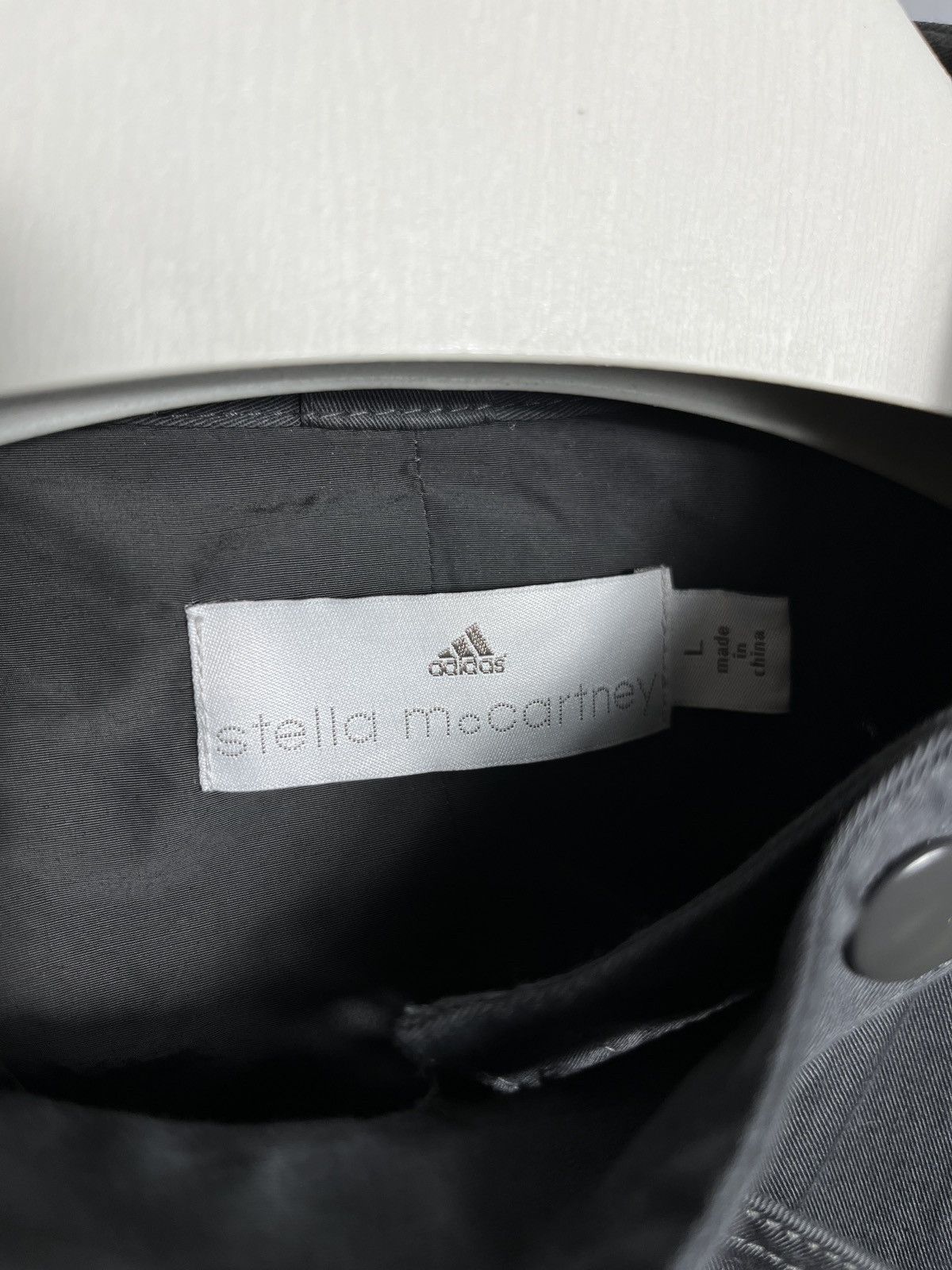 Adidas × Stella McCartney Adidas x Stella McCartney Woman Black Gray Moto Biker Jacket Size L / US 10 / IT 46 - 4 Thumbnail