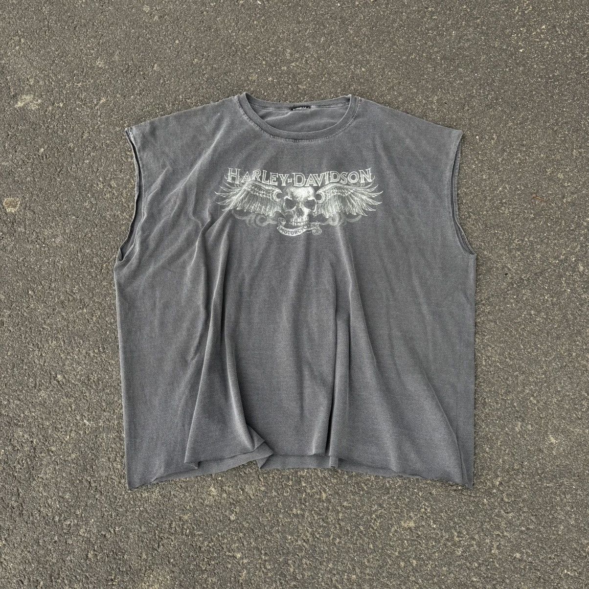 Harley Davidson Harley Davidson 00s sleeveless washed faded tshirt oversized Size US XXL / EU 58 / 5 - 3 Thumbnail