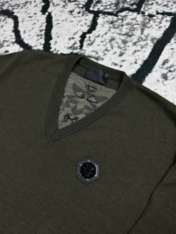 Philipp Plein Philipp Plein sweater green logo L vintage Size US L / EU 52-54 / 3 - 3 Thumbnail