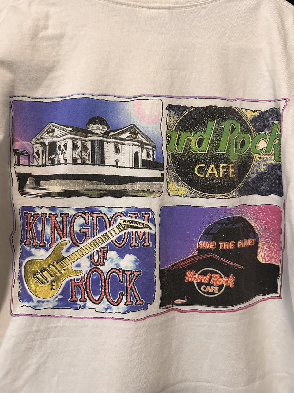 Hard Rock Cafe × Vintage Hard Rock Cafe Orlando white and green t-shirt Size US L / EU 52-54 / 3 - 6 Thumbnail