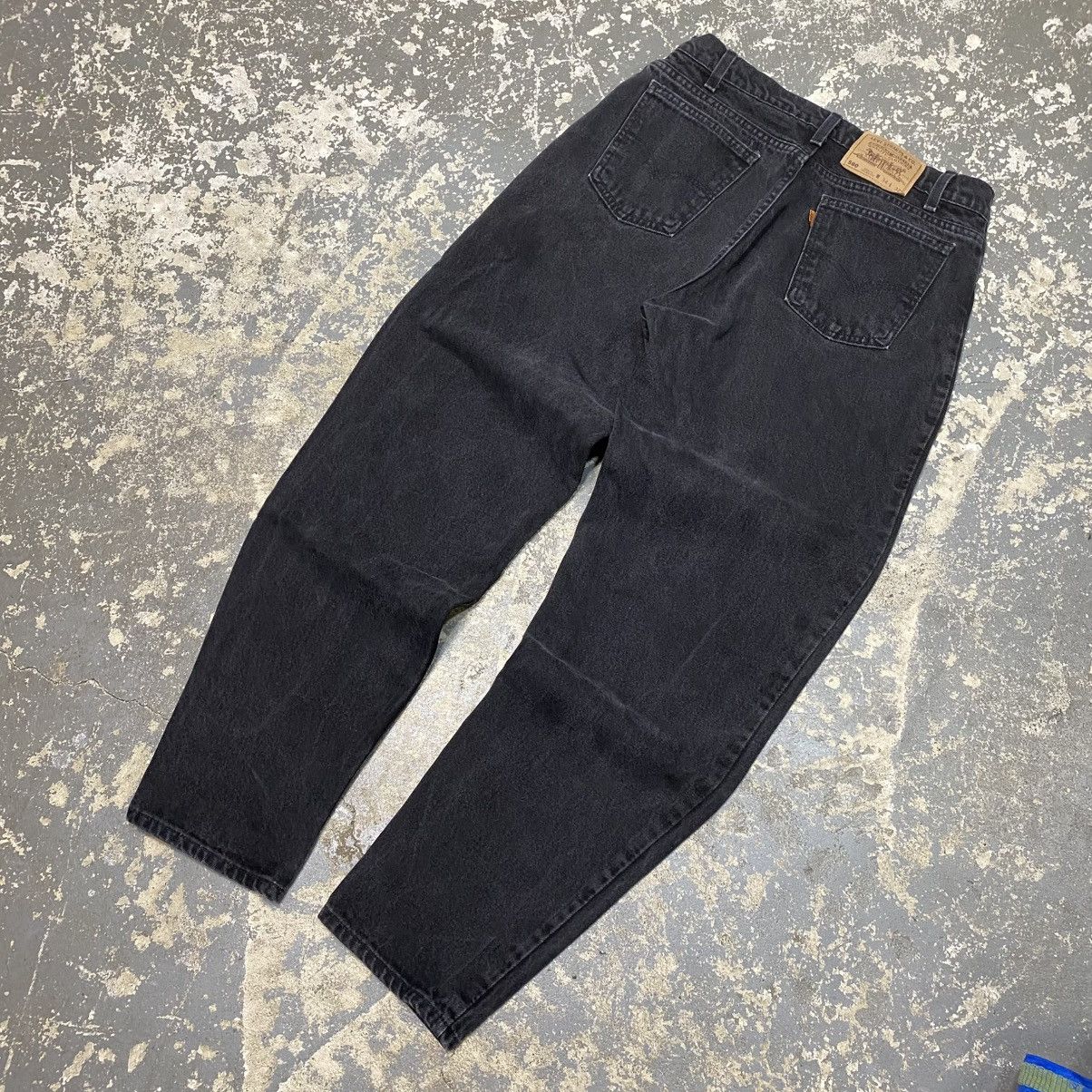 Other Vintage Levi’s 560 Baggy Fit Black Orange Tab Denim Jeans Size US 33 - 2 Thumbnail