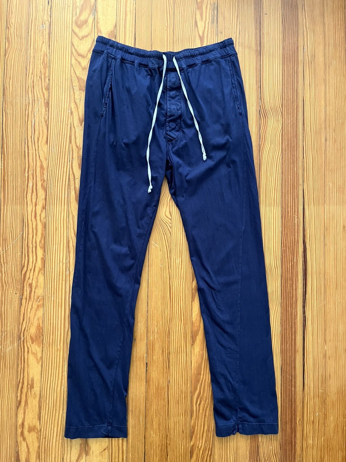 Rick Owens Drkshdw Rick Owens Drkshdw Berlin Sweatpants Indigo Navy Blue Size US 32 / EU 48 - 1 Thumbnail