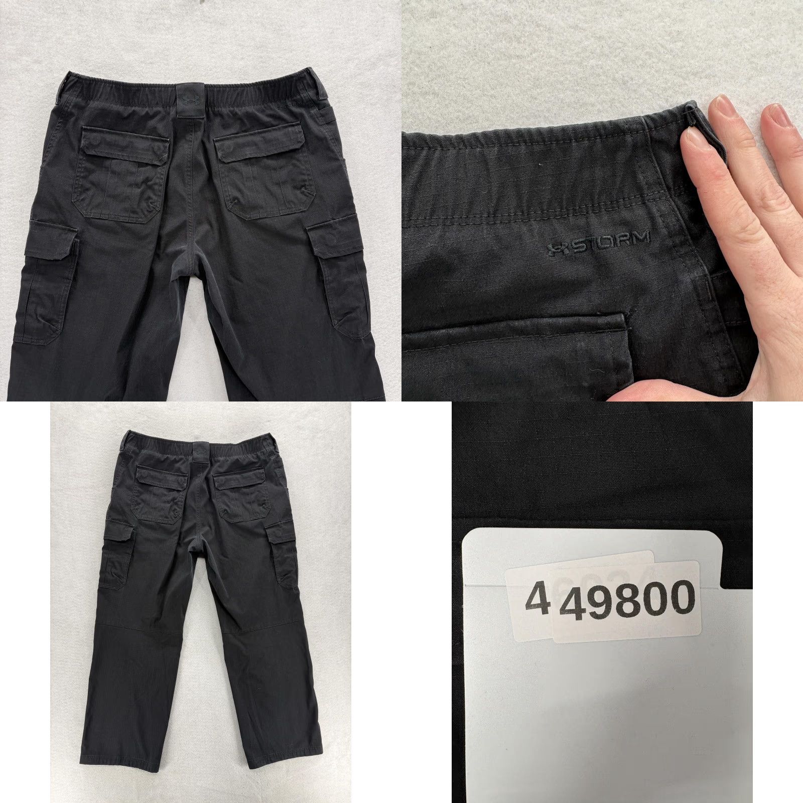 Under Armour Under Armour Tactical Patrol Pants Womens 18 Black Ripstop Storm Relaxed Fit Size 40" / US 18 - 9 Thumbnail