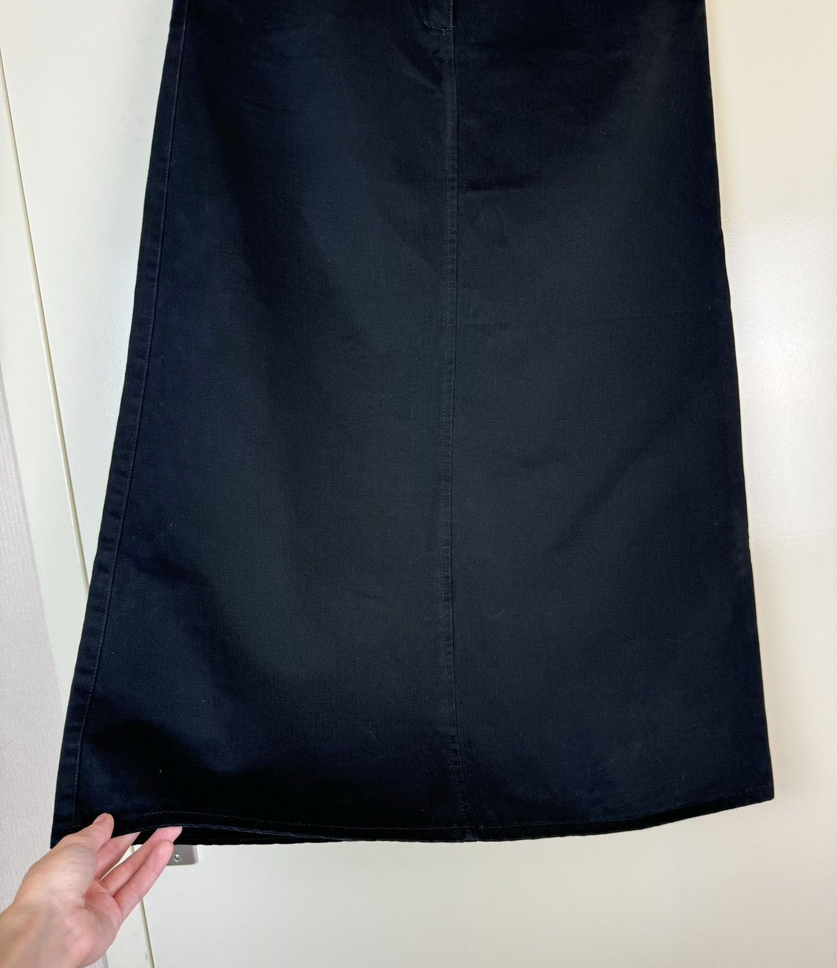 Jean Paul Gaultier Jean Paul Gaultier JPG vintage denim cotton black skirt maxi Size 27" / US 4 / IT 40 - 6 Thumbnail