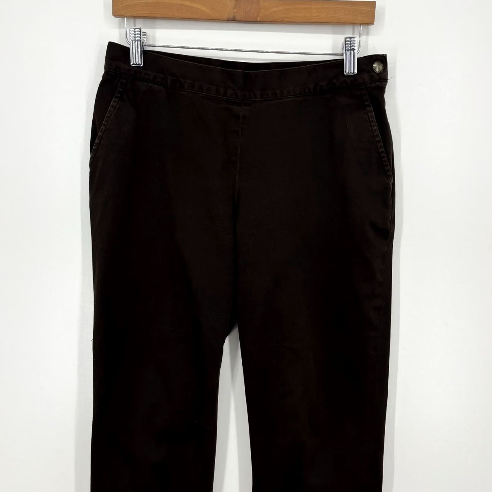 Ralph Lauren Lauren Ralph Lauren Pants Women's Size 6 Brown Cotton Blend Solid Side Zip Size 28" / US 6 / IT 42 - 2 Thumbnail