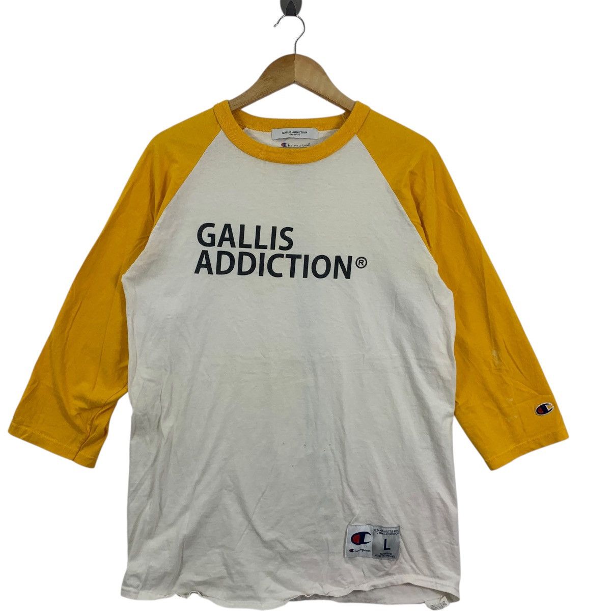 Champion CHAMPION GALLIS ADDICTION Garments College Tee Shirt Top Size L / US 10 / IT 46 - 4 Thumbnail