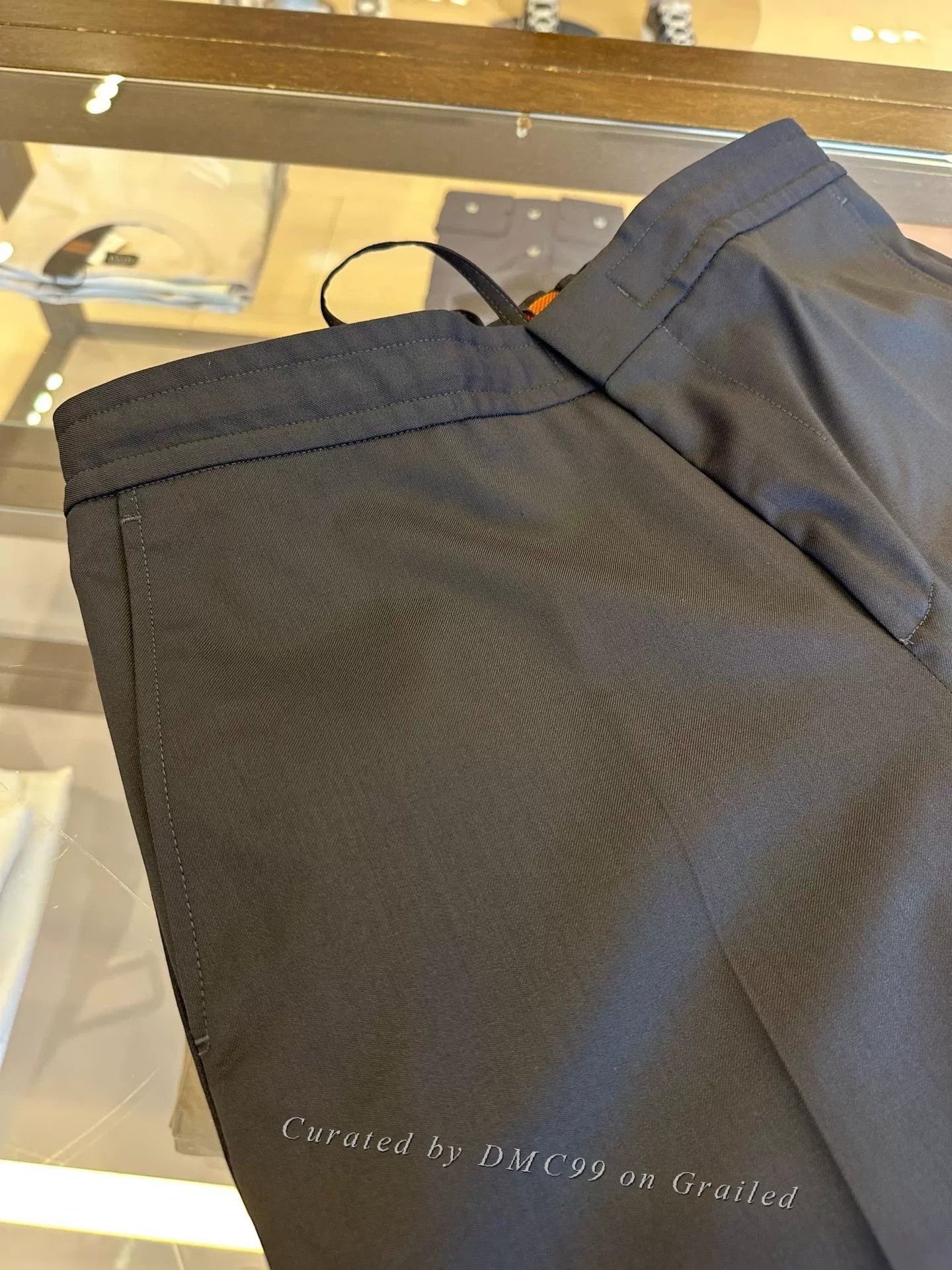 Ermenegildo Zegna Zegna Thin Navy Drawstring Men's Pants Size US 30 / EU 46 - 4 Thumbnail