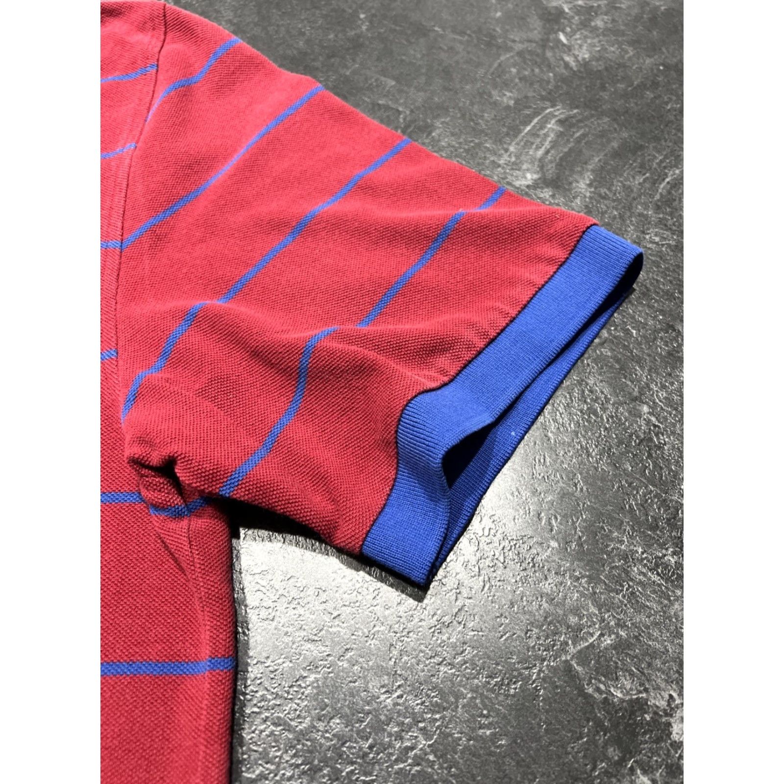 Brooks Brothers Brooks Brothers 1818 Polo Shirt Men Large Short Sleeve Striped Blue Red Multicolor Size US L / EU 52-54 / 3 - 3 Thumbnail