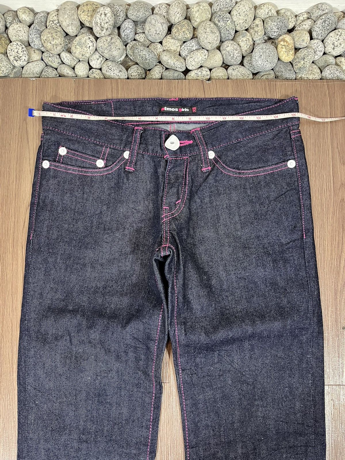atmos Atmos Girl Pink Stitch Indigo Denim Size US 30 / EU 46 - 13 Thumbnail